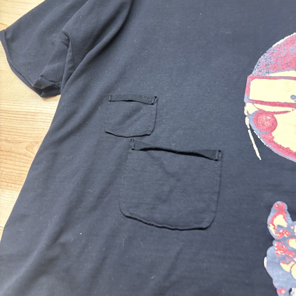 Yesno Shirt Womens‎ Large Cartoon Girl Dog Graphic Pockets Casual Tee - Picture 3 of 13